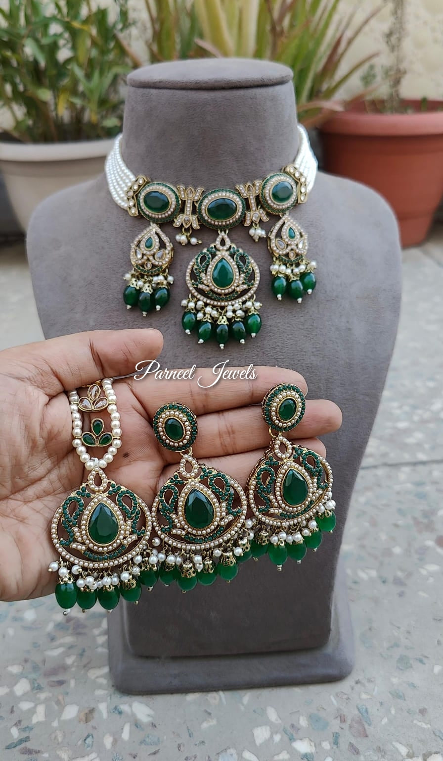 Meera Polki Choker Set