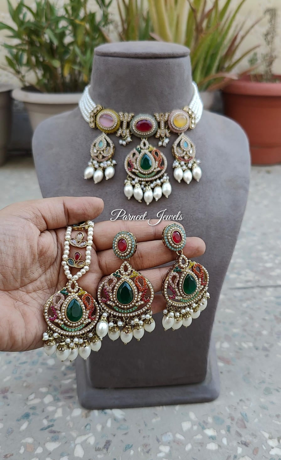 Meera Polki Choker Set