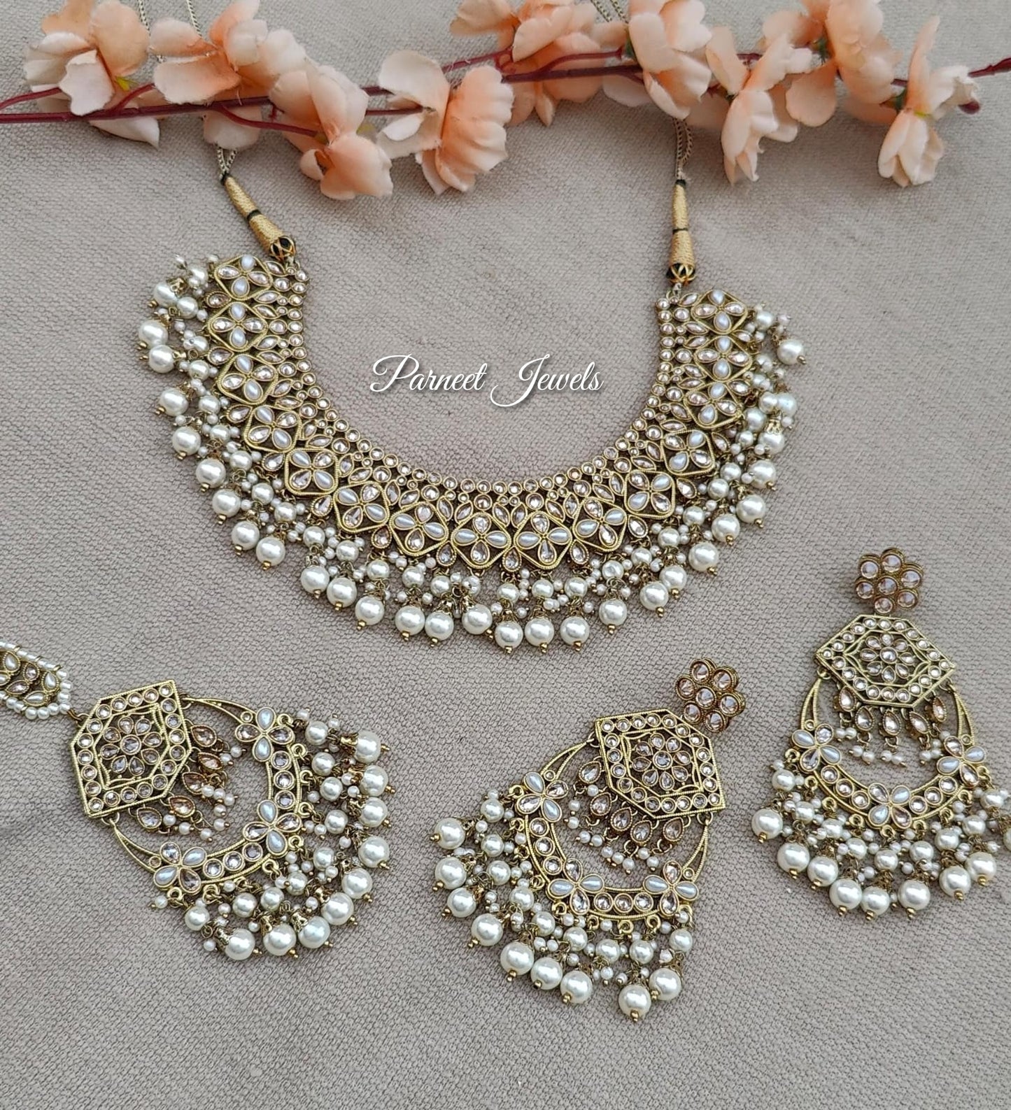 Sonali Semibridal Polki Necklace