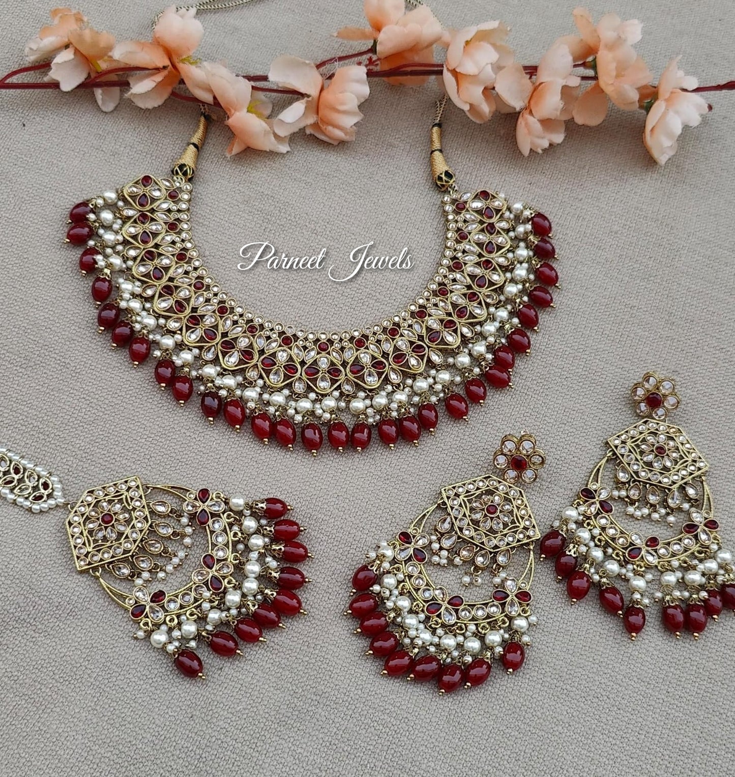 Sonali Semibridal Polki Necklace