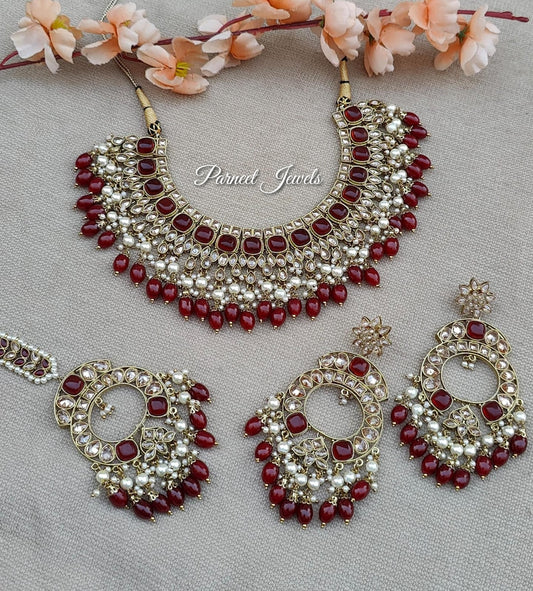 Shalini Semibridal Polki Necklace