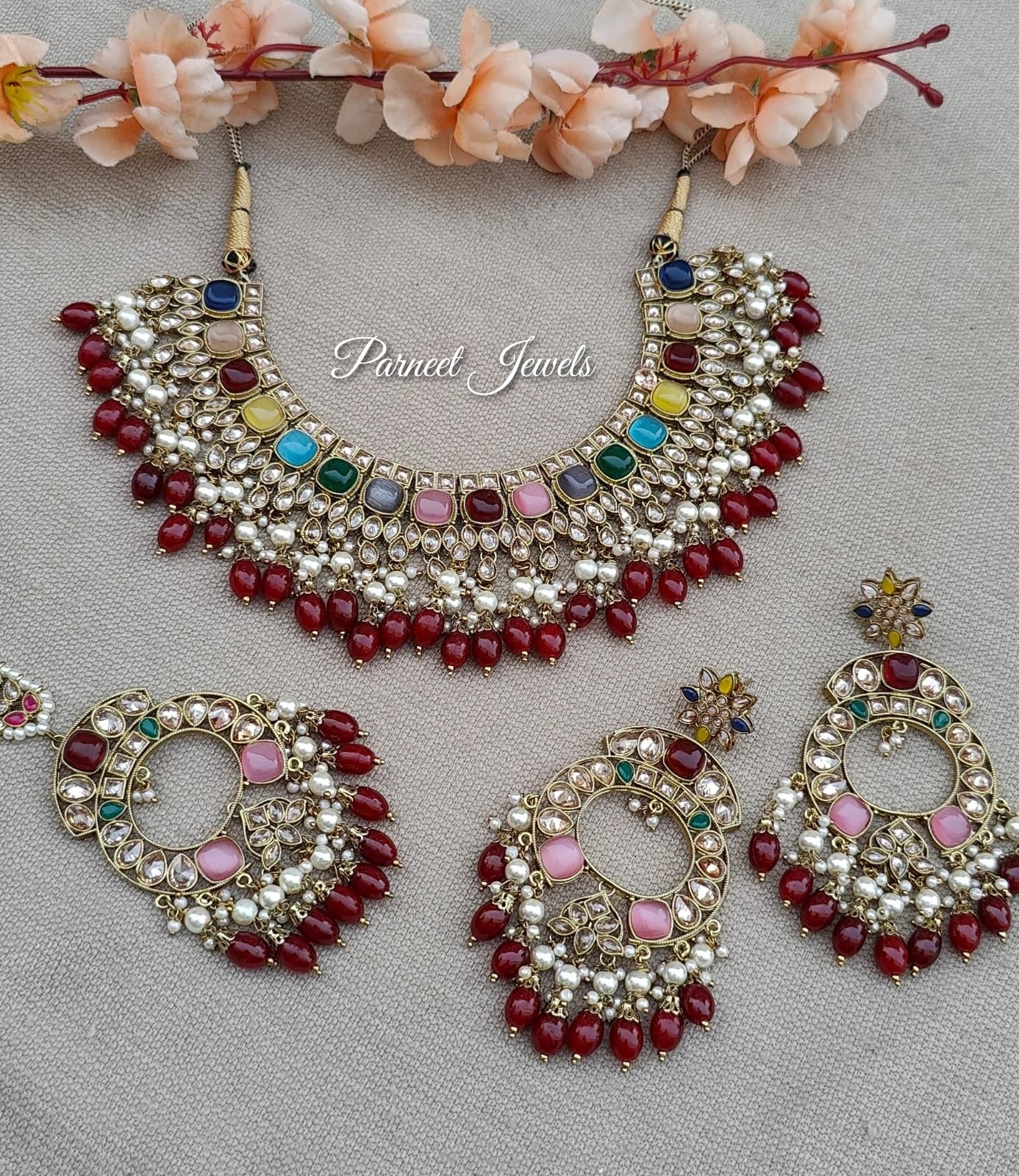 Shalini Semibridal Polki Necklace