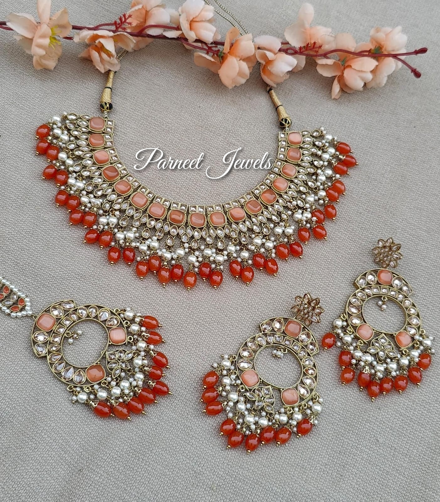 Shalini Semibridal Polki Necklace