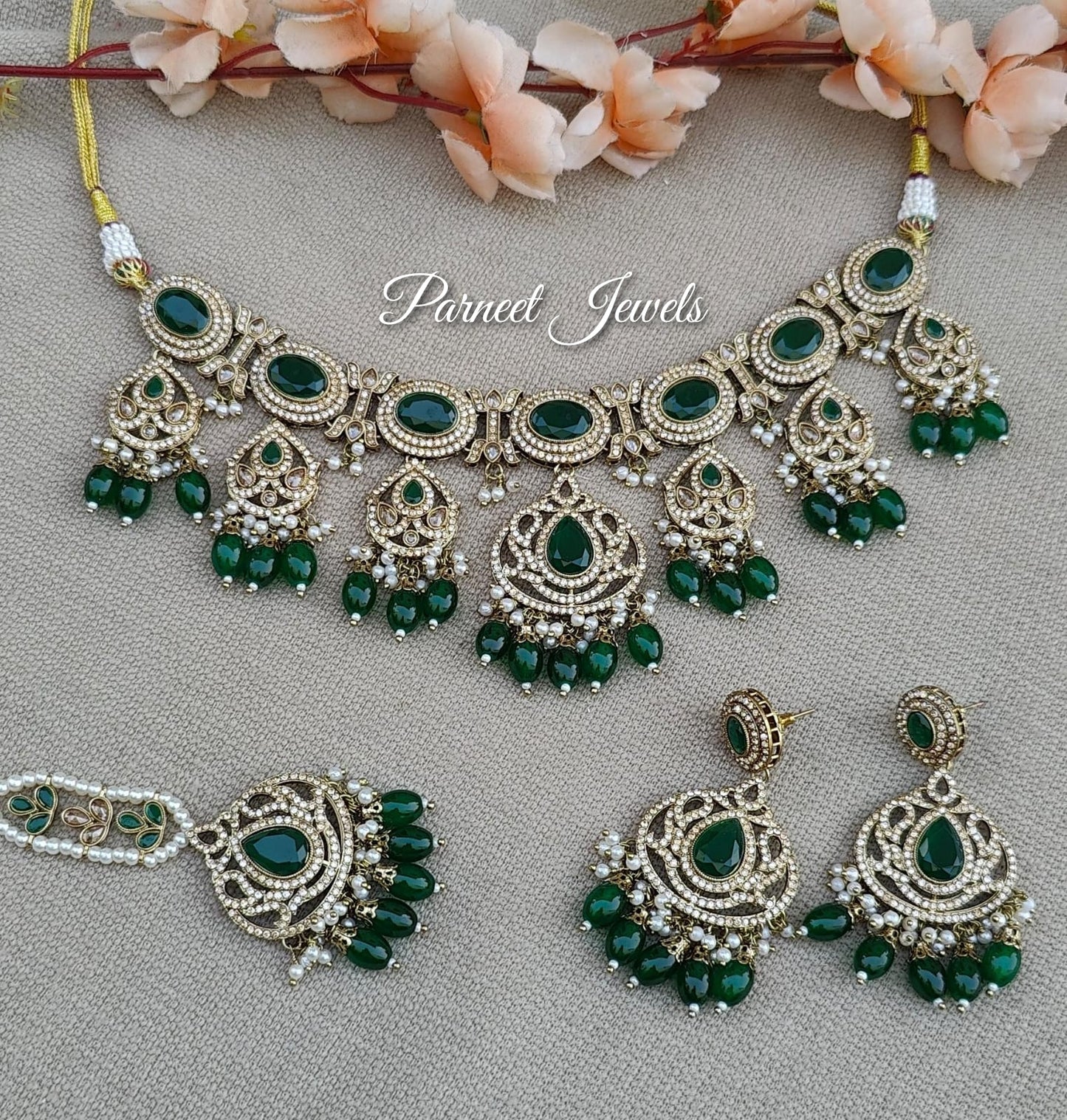 Sheetal Polki Semibridal Necklace Set