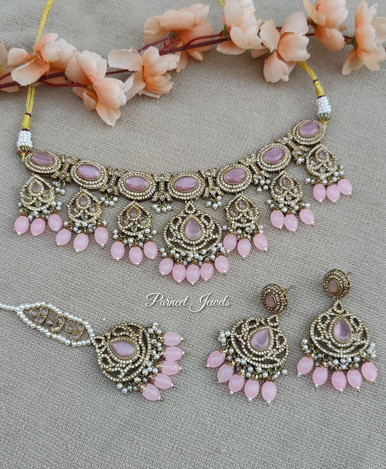 Sheetal Polki Semibridal Necklace Set