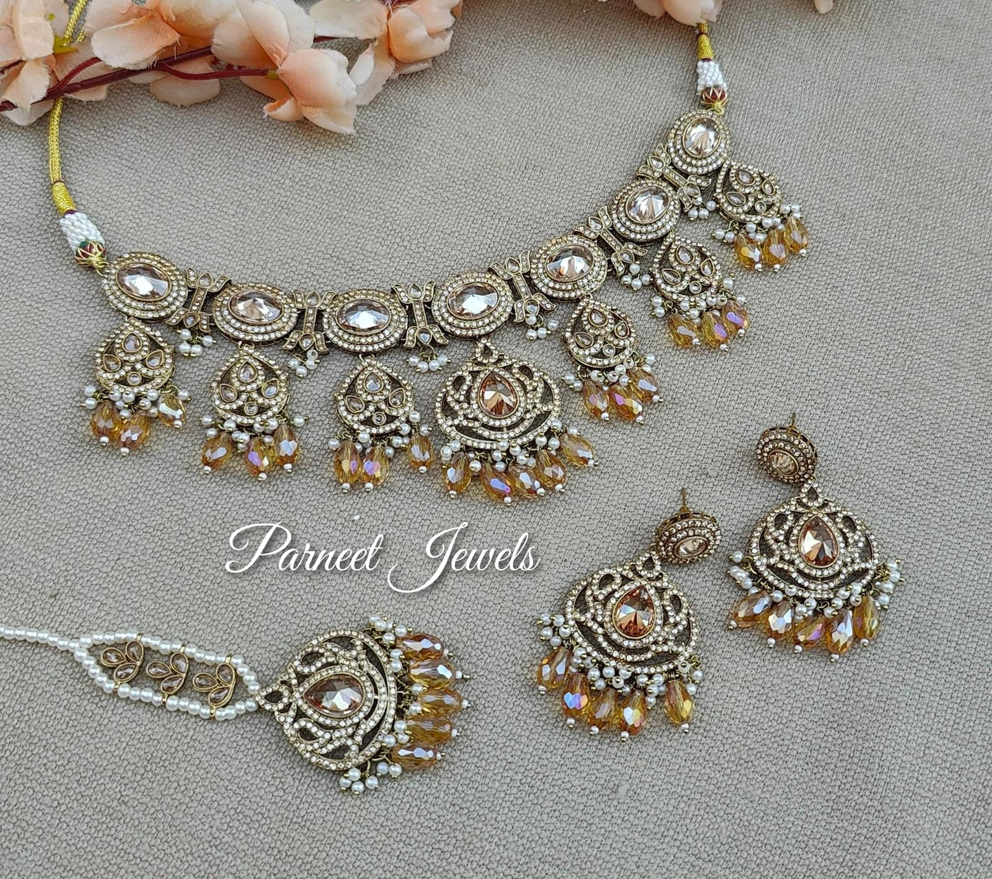 Sheetal Polki Semibridal Necklace Set