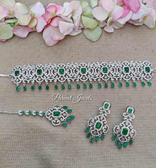 Kridha AD/CZ Choker Set