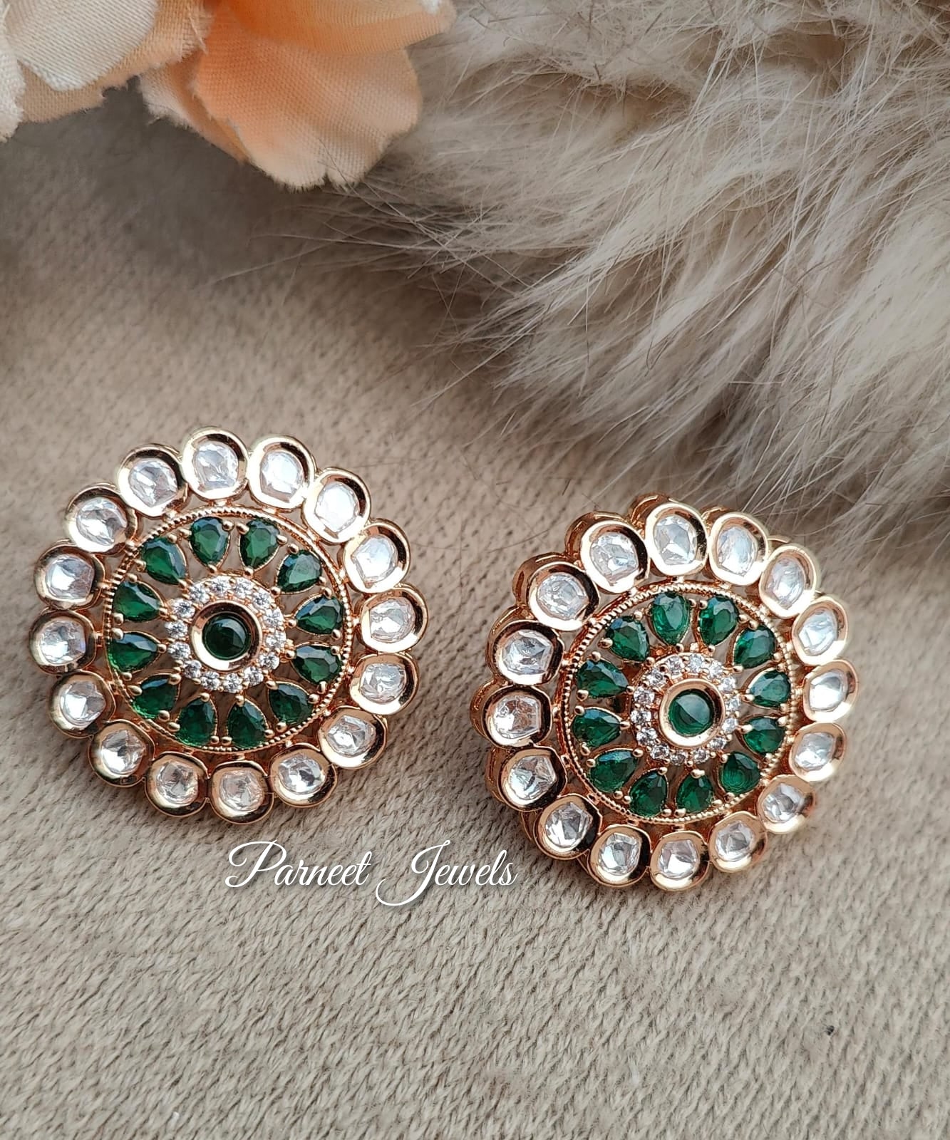 Ravya Kundan Earrings