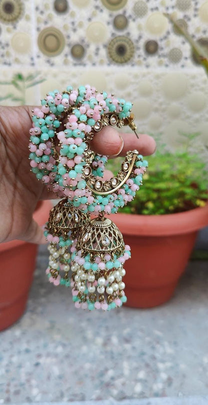 Sanita Oversized Polki Earrings
