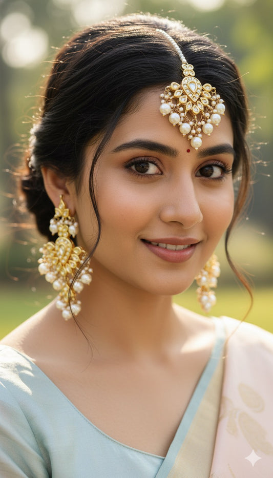 Fida Kundan Earrings Tikka