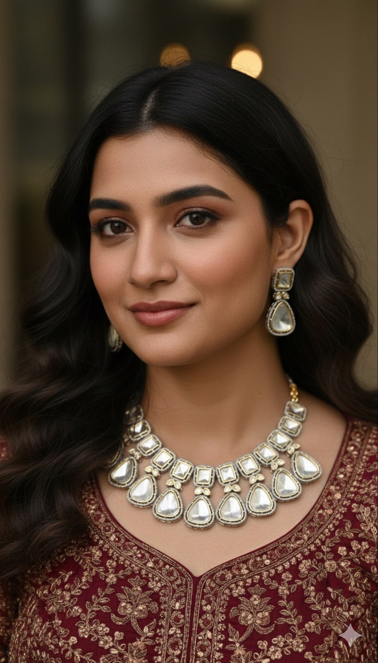Vrushti Uncut Kundan Set