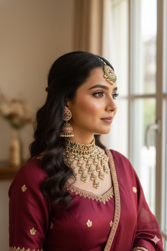 Samiha Polki Choker Set (Multi)
