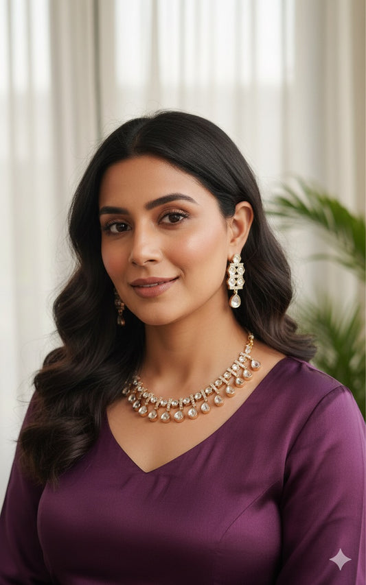 Ridham Uncut Kundan Set