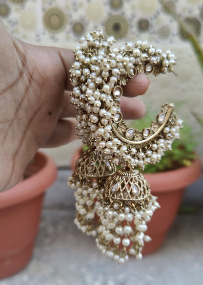 Sanita Oversized Polki Earrings