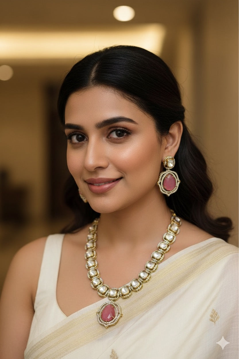 Rimple Uncut Kundan Set