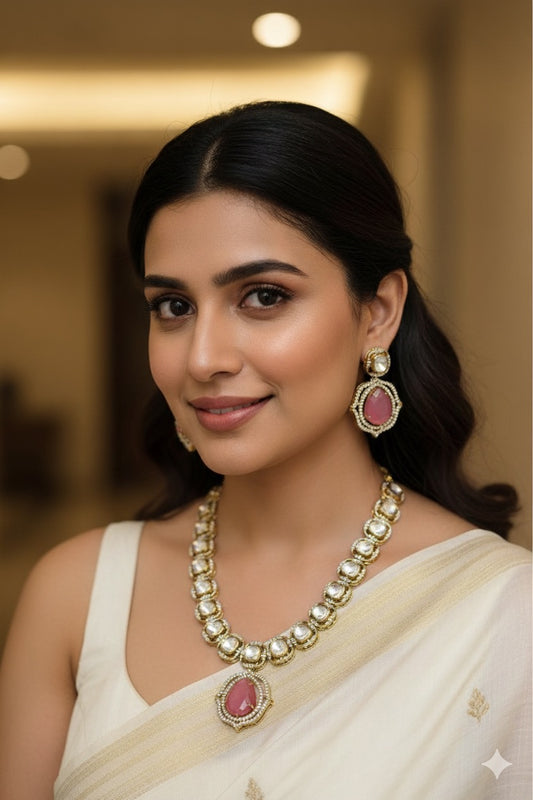 Rimple Uncut Kundan Set