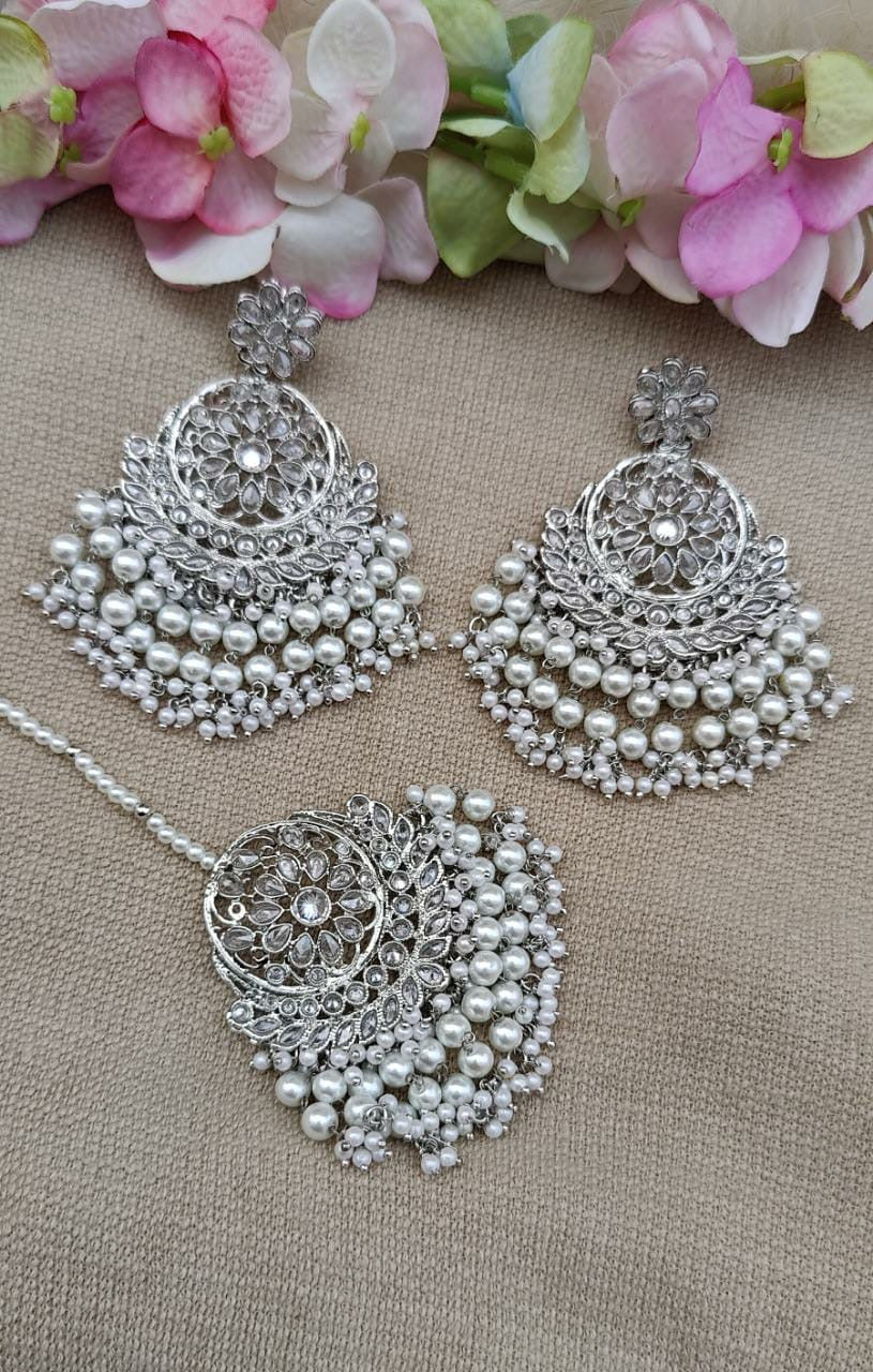 Aaradhya Polki Earrings Tikka