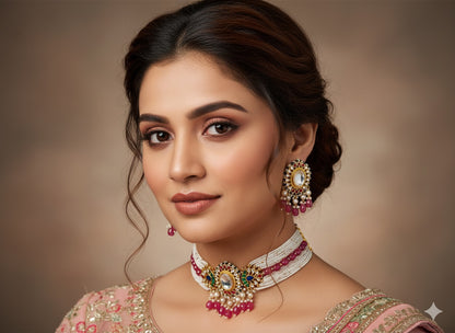 Sushmita Pachi Kundan Choker (Multi)
