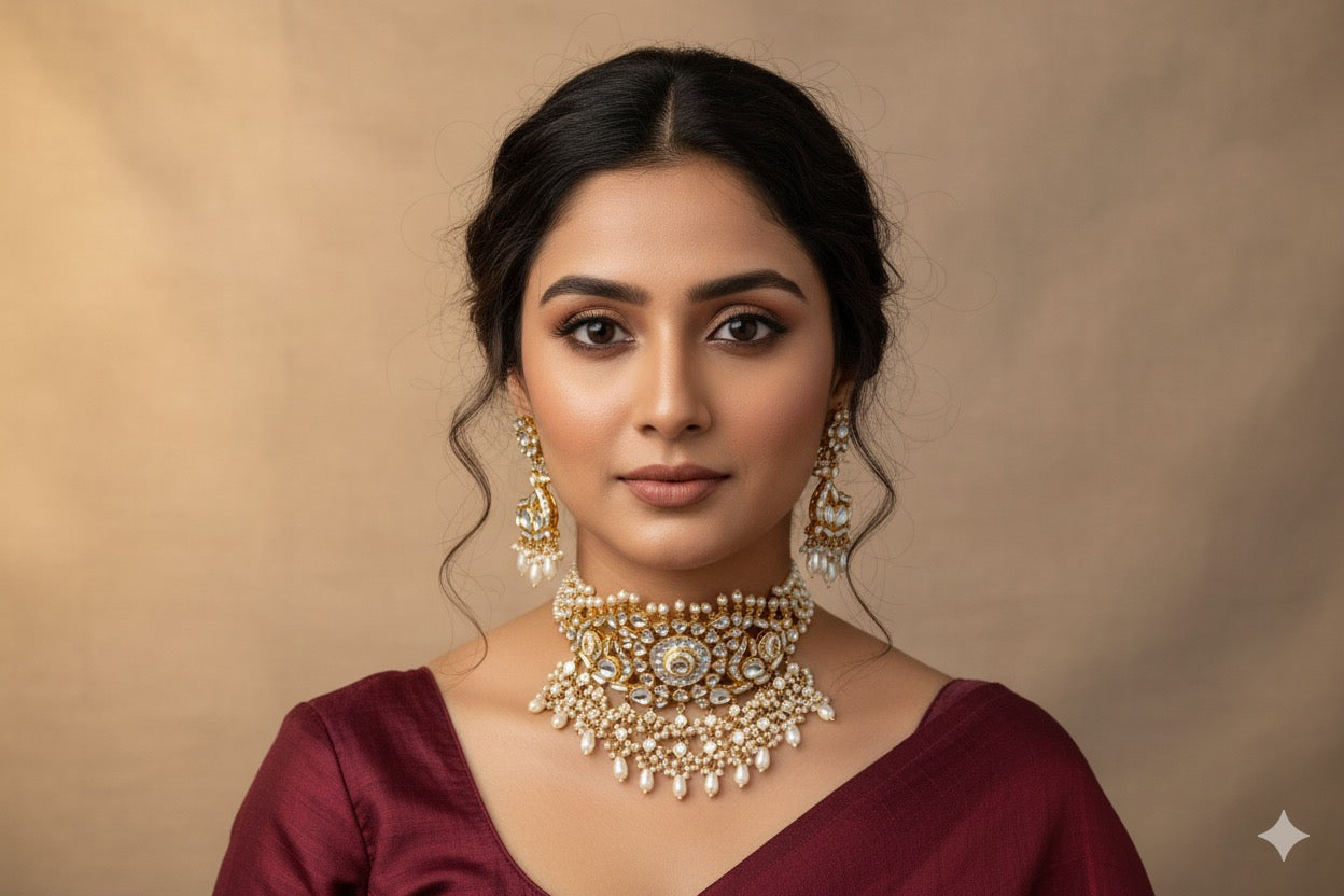 Arya Pachi Kundan Choker