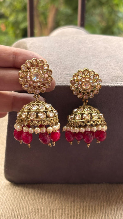 Arvi Polki Jhumkas