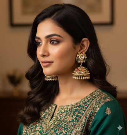 Karisma Polki Jhumkas