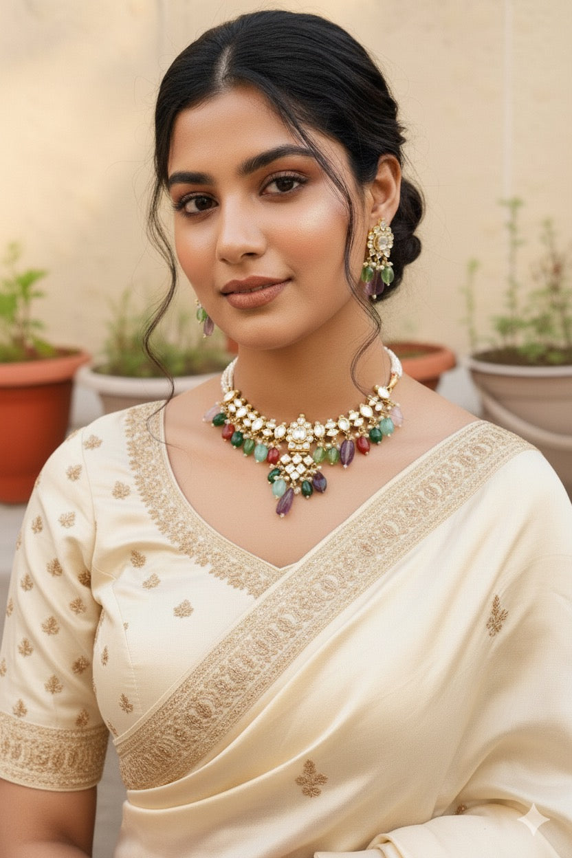 Cynthia Pachi Kundan Choker Set