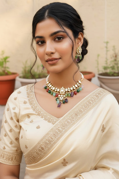 Cynthia Pachi Kundan Choker Set