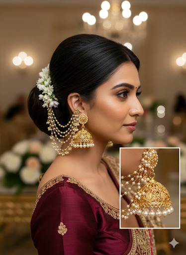 Mehak Pearl Earchains/Saharey