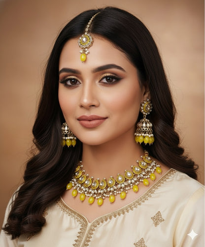 Isha Polki Necklace Set