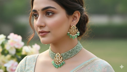 Emrana Beaded Choker Set