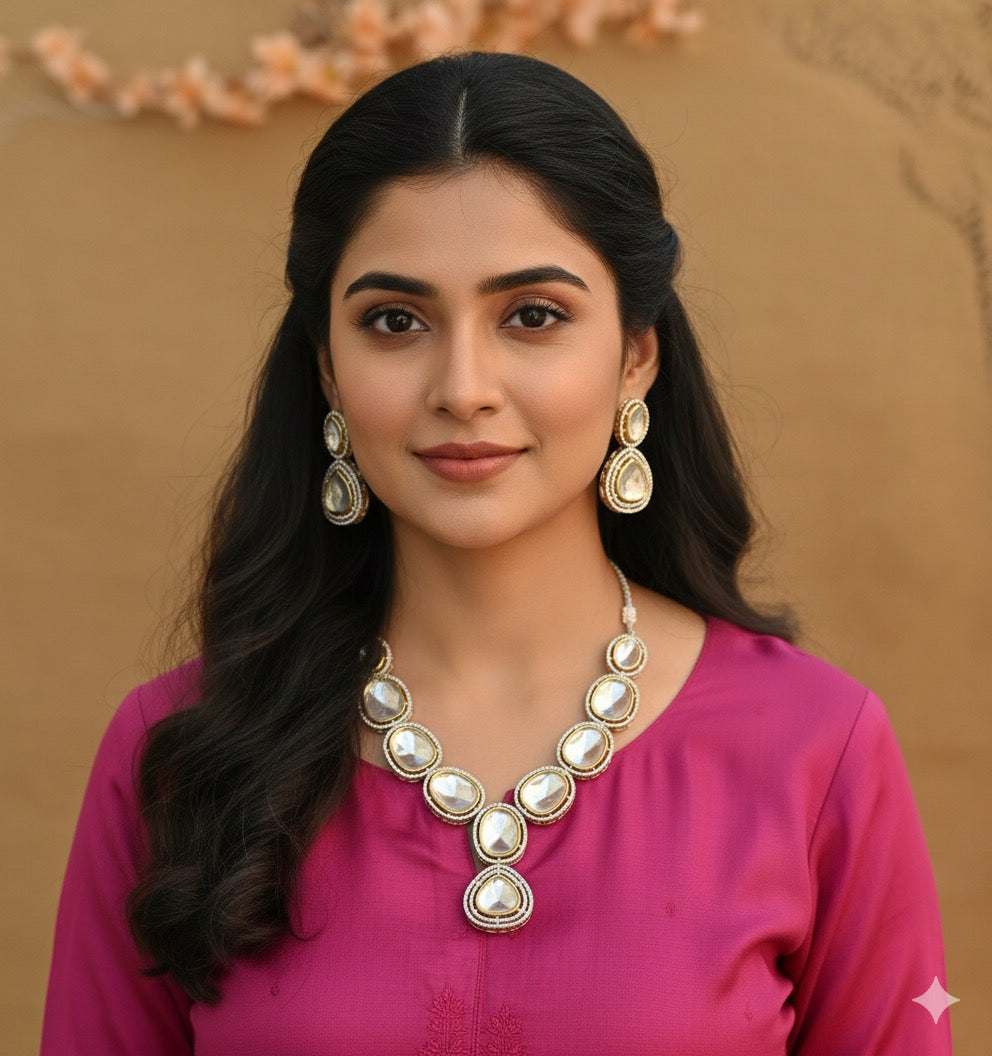 Jharna Uncut Kundan Set