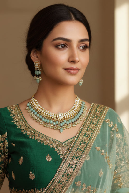 Rasha Pachi Kundan Necklace Set