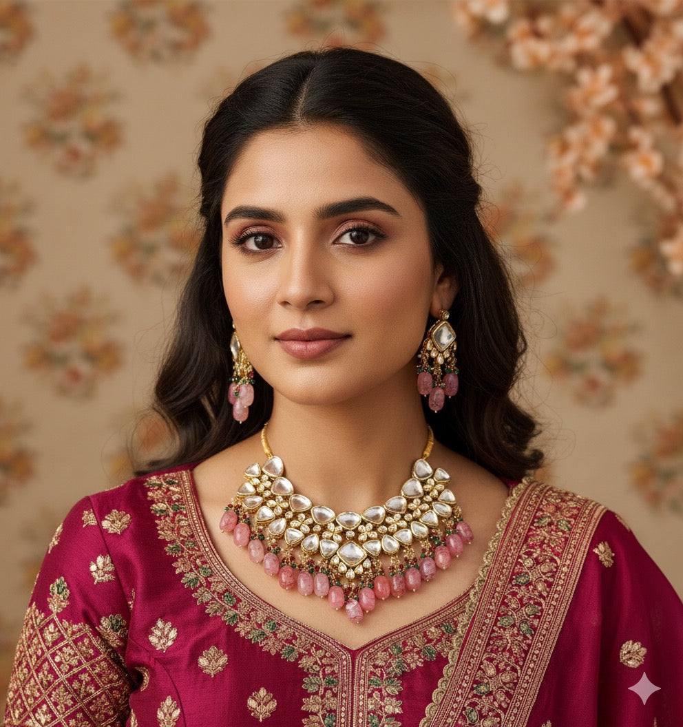 Rimisha Kundan Necklace Set