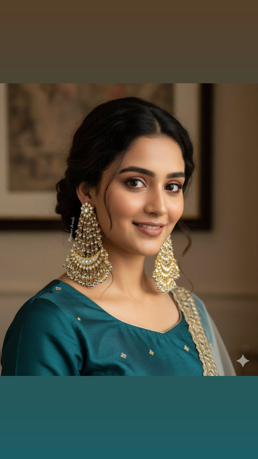 Charvi Jhumar Kundan Earrings