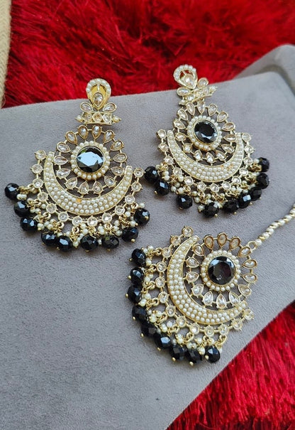 Kalpana Polki Earrings Tikka