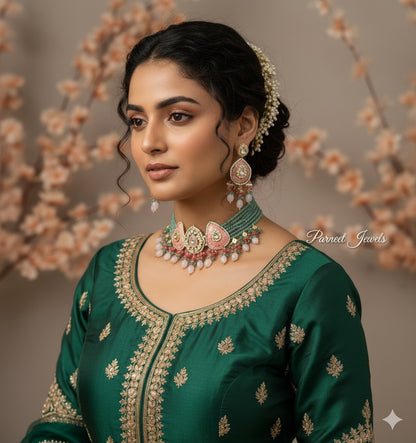 Pulkita Meenakari Beaded Choker