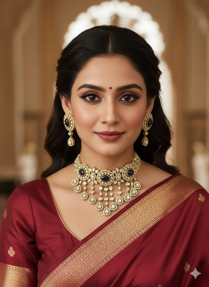 Meghna Moissanite Choker
