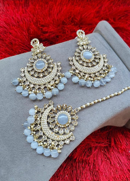 Kalpana Polki Earrings Tikka