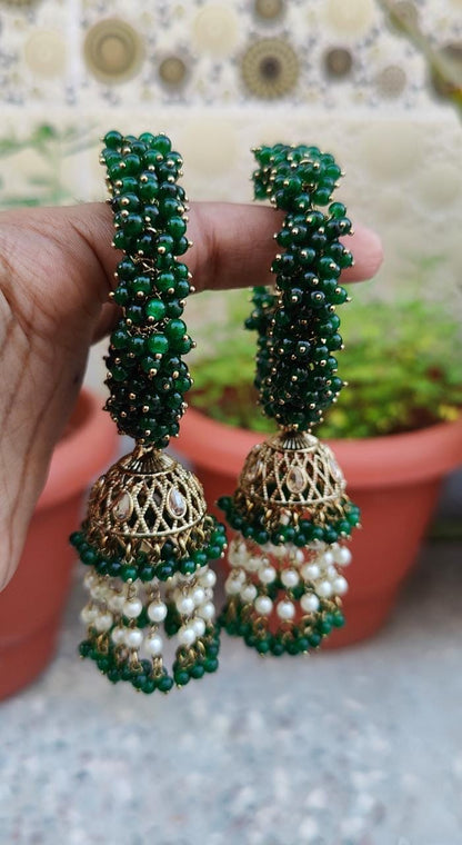 Sanita Oversized Polki Earrings