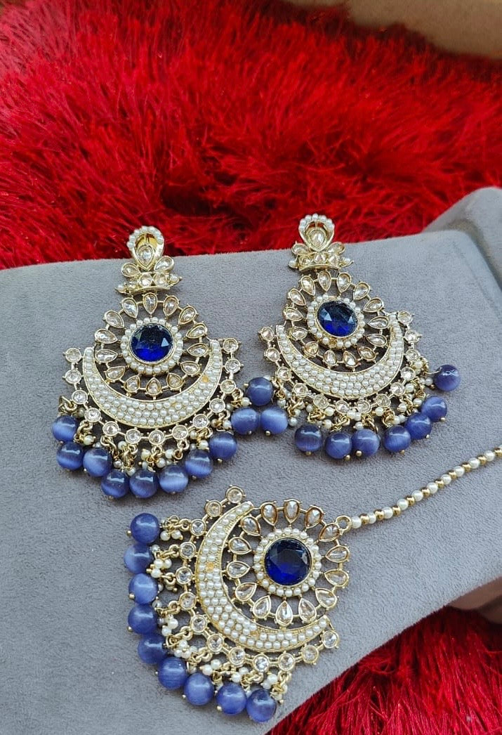 Kalpana Polki Earrings Tikka