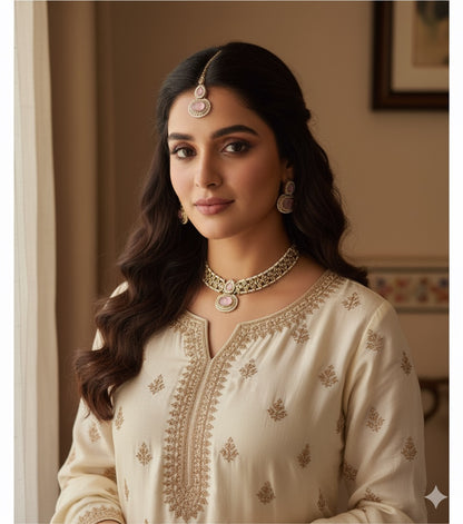 Rashi Polki Necklace Set