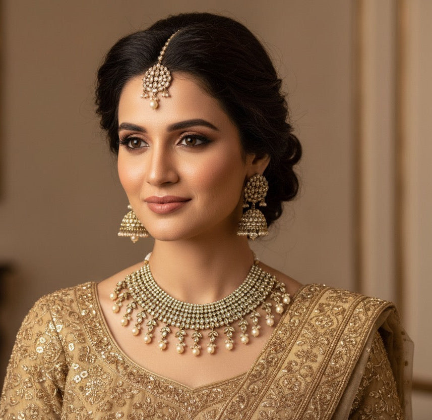 Mohini Polki Semi-bridal/Bridal Necklace