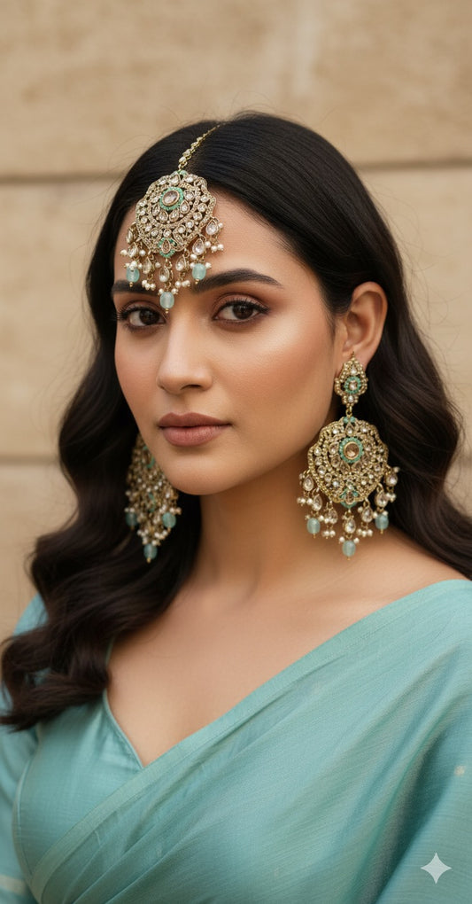 Deepika Polki Earrings Tikka