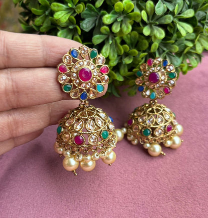 Arvi Polki Jhumkas