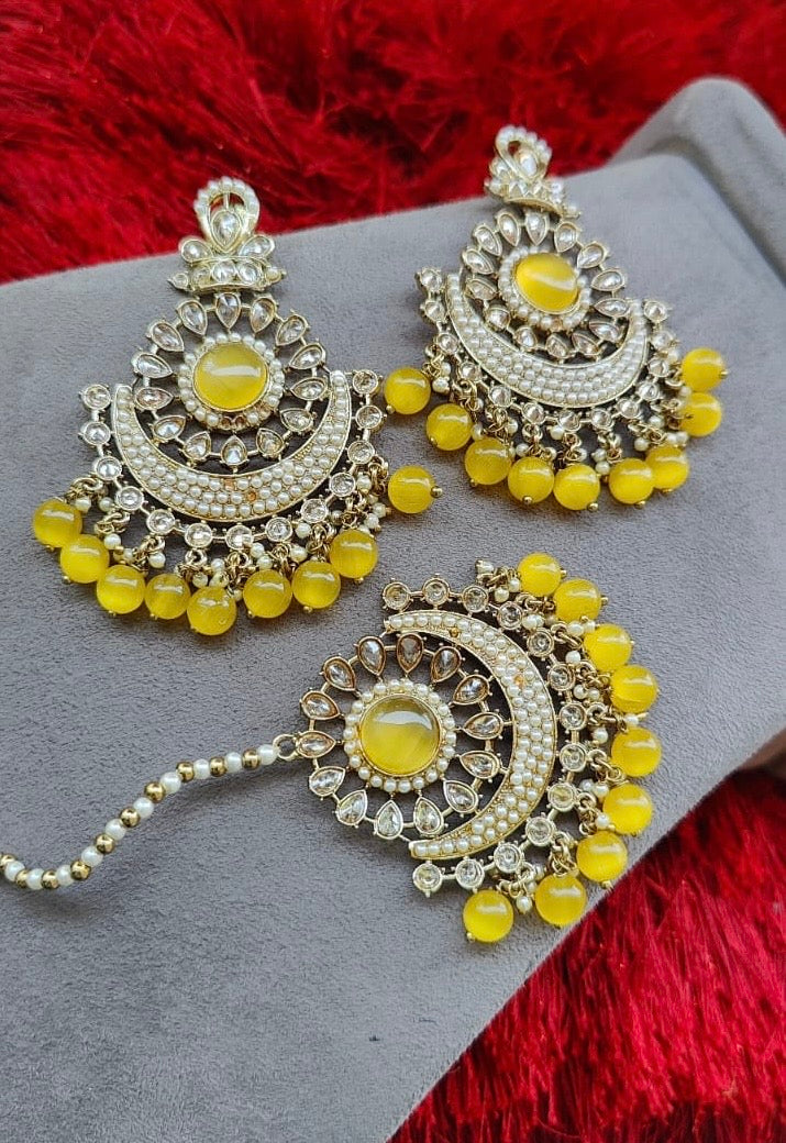 Kalpana Polki Earrings Tikka