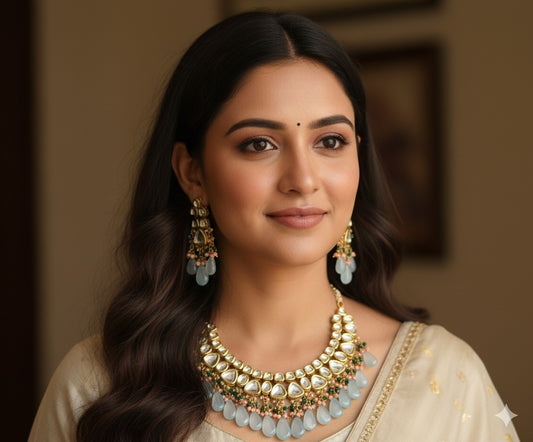 Fariha Kundan Necklace Set