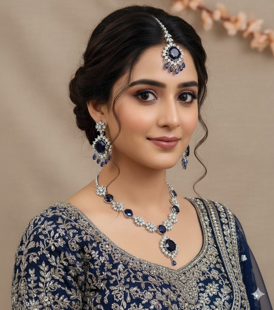 Gurjit AD/CZ Necklace Set