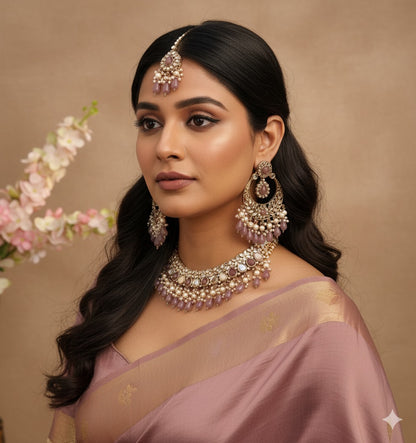 Arifa Mirror Necklace Set