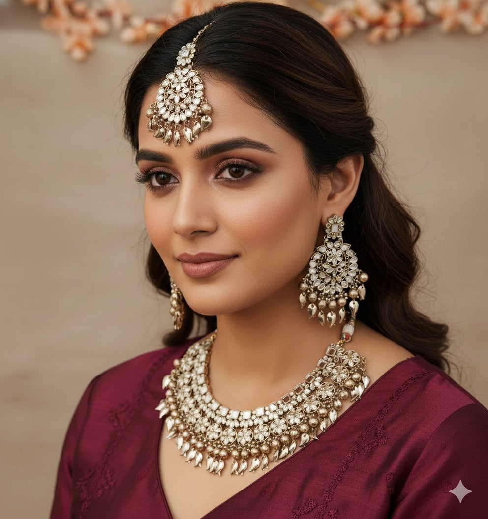 Aashifa Mirror Necklace Set