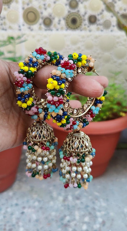 Sanita Oversized Polki Earrings
